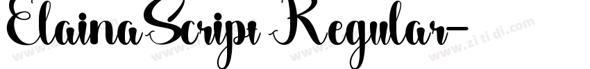 ElainaScript Regular字体转换